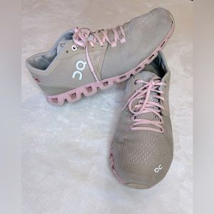 ON Women's Cloud X Running Sneaker Shoes Sand Rose, Size 8.5 Medium US